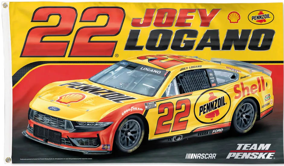 Joey Logano NASCAR Flags
