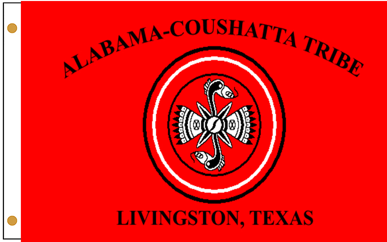 Alabama-Coushatta tribe flags