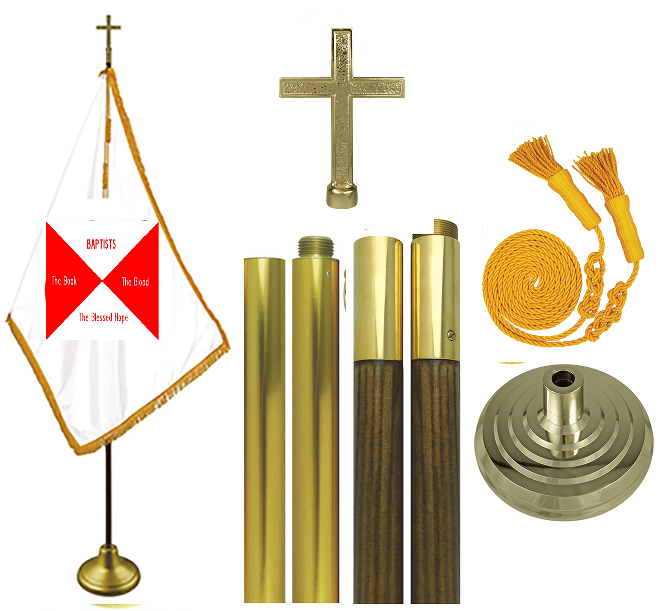 Baptist Church Flag Set