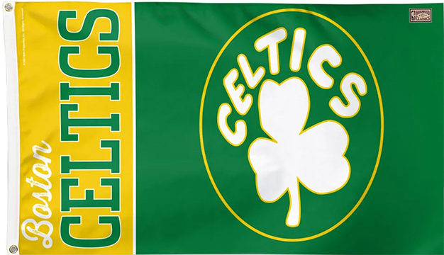 NBA Boston Celtics Basketball Flags, NBA Team basketball flags at