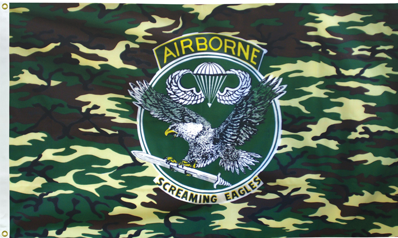 Camo Airborne Flags