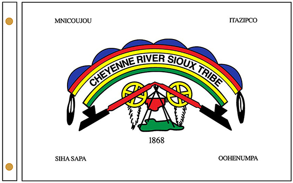 Cheyenee River Sioux Tribe Flags