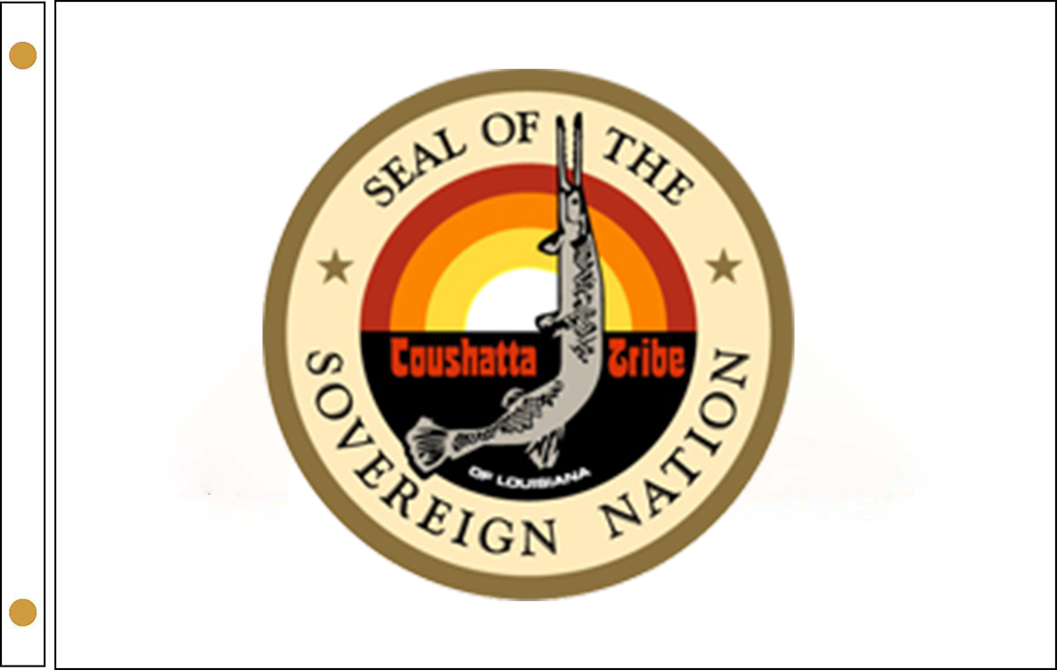 Coushatta Tribe flags