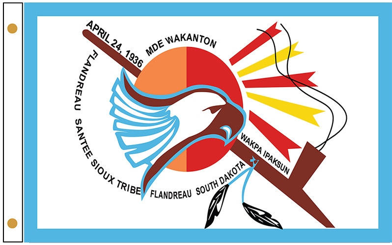Flandreau Sioux Flags made in USA by