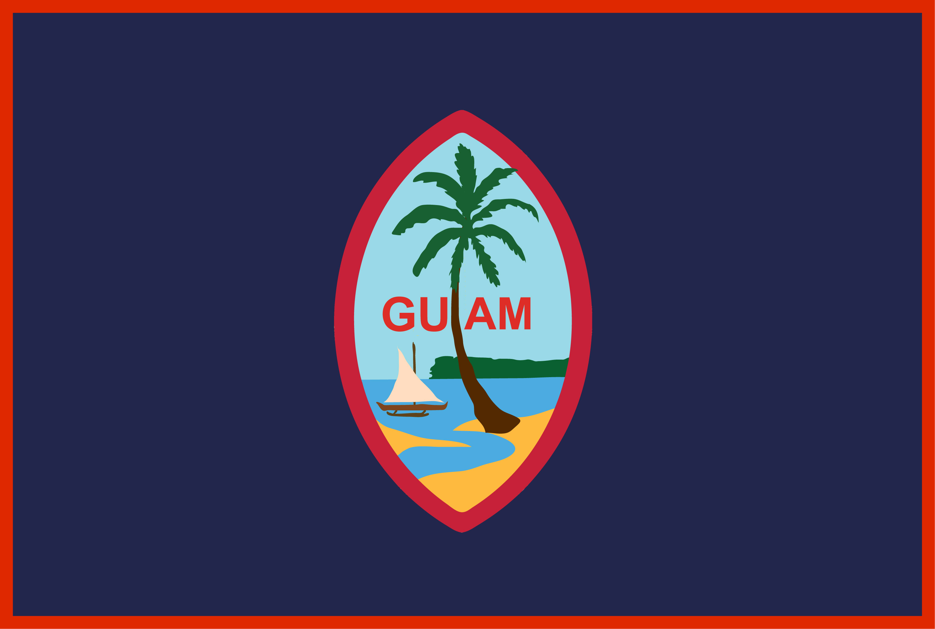 Guam US Territory Flags