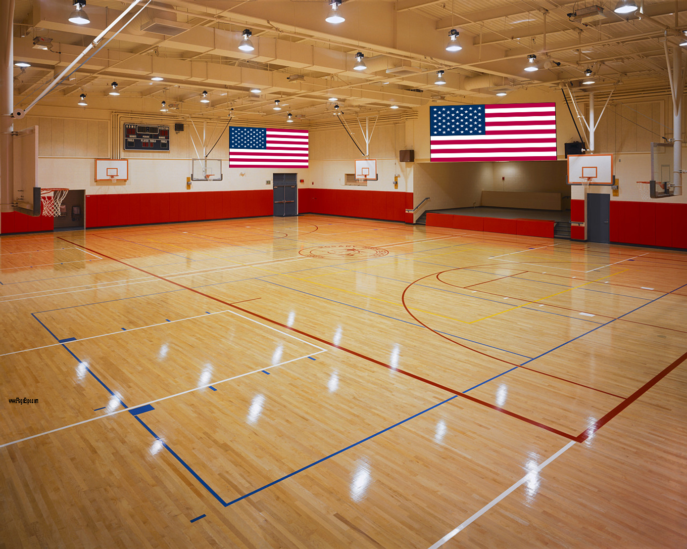 Gym and Auditorium Flags