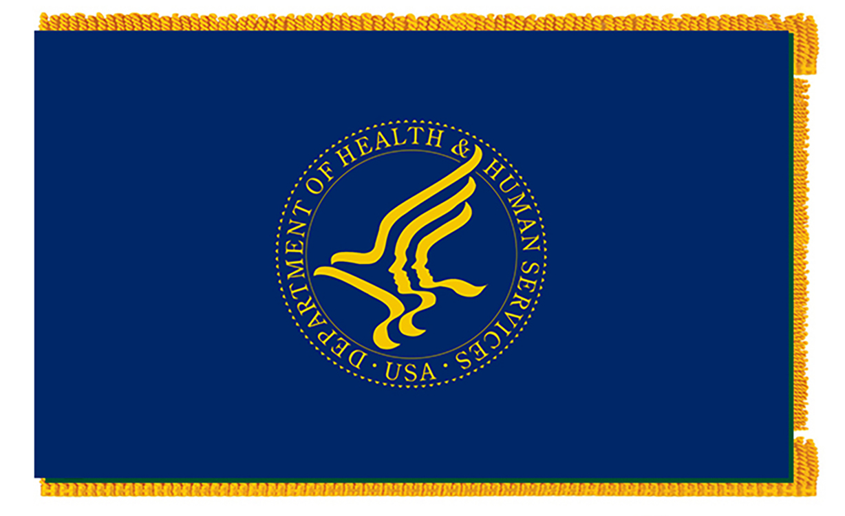 US Department of Health and Human Services Flags Indoor Flag are made