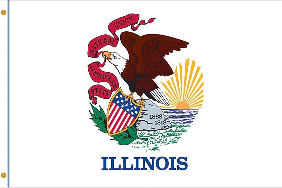 Illinois State Flags 