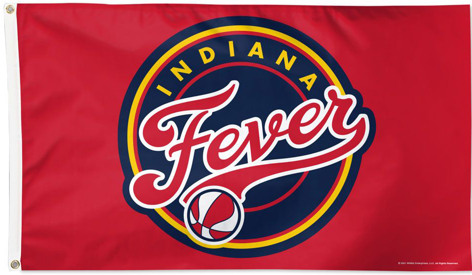 Indiana Fever WNBA Team officially licensed flags offered by FlagsExpo.coom