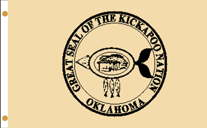 Kickapoo Tribe of Oklahoma flags are made from high quality fabric