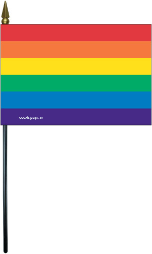 LGBT Rainbow Handheld Flags