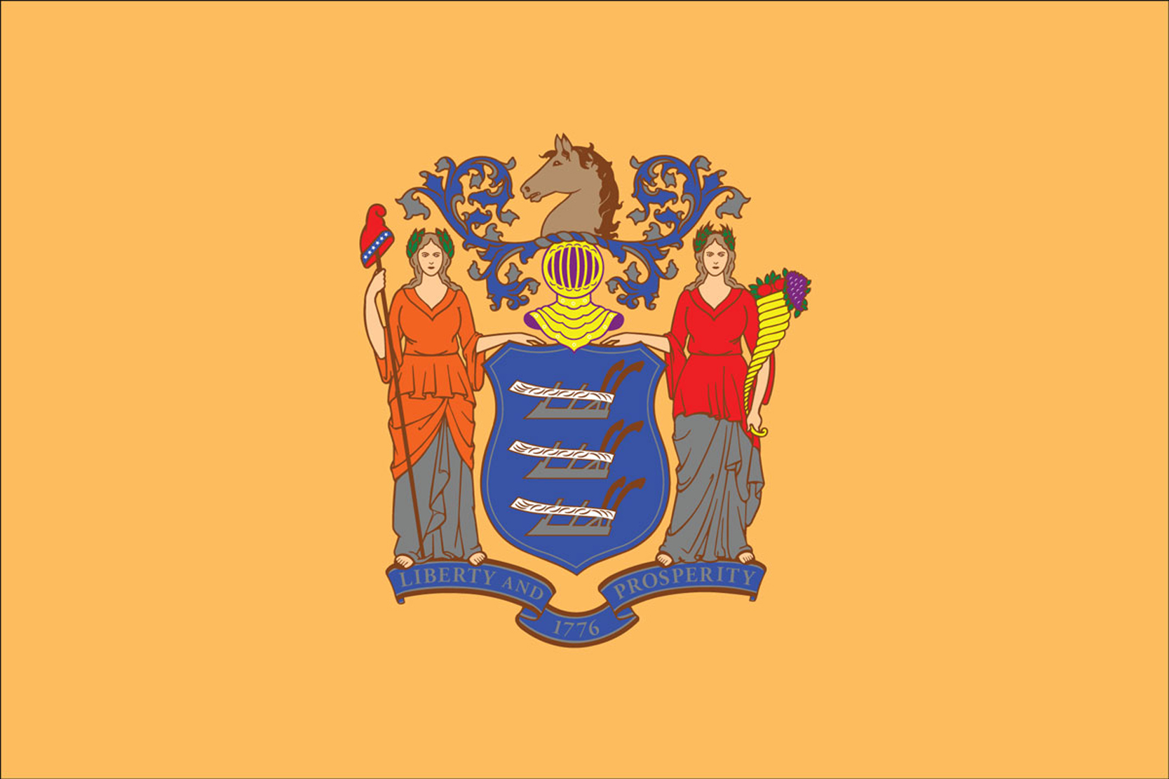 New Jersey State Flags
