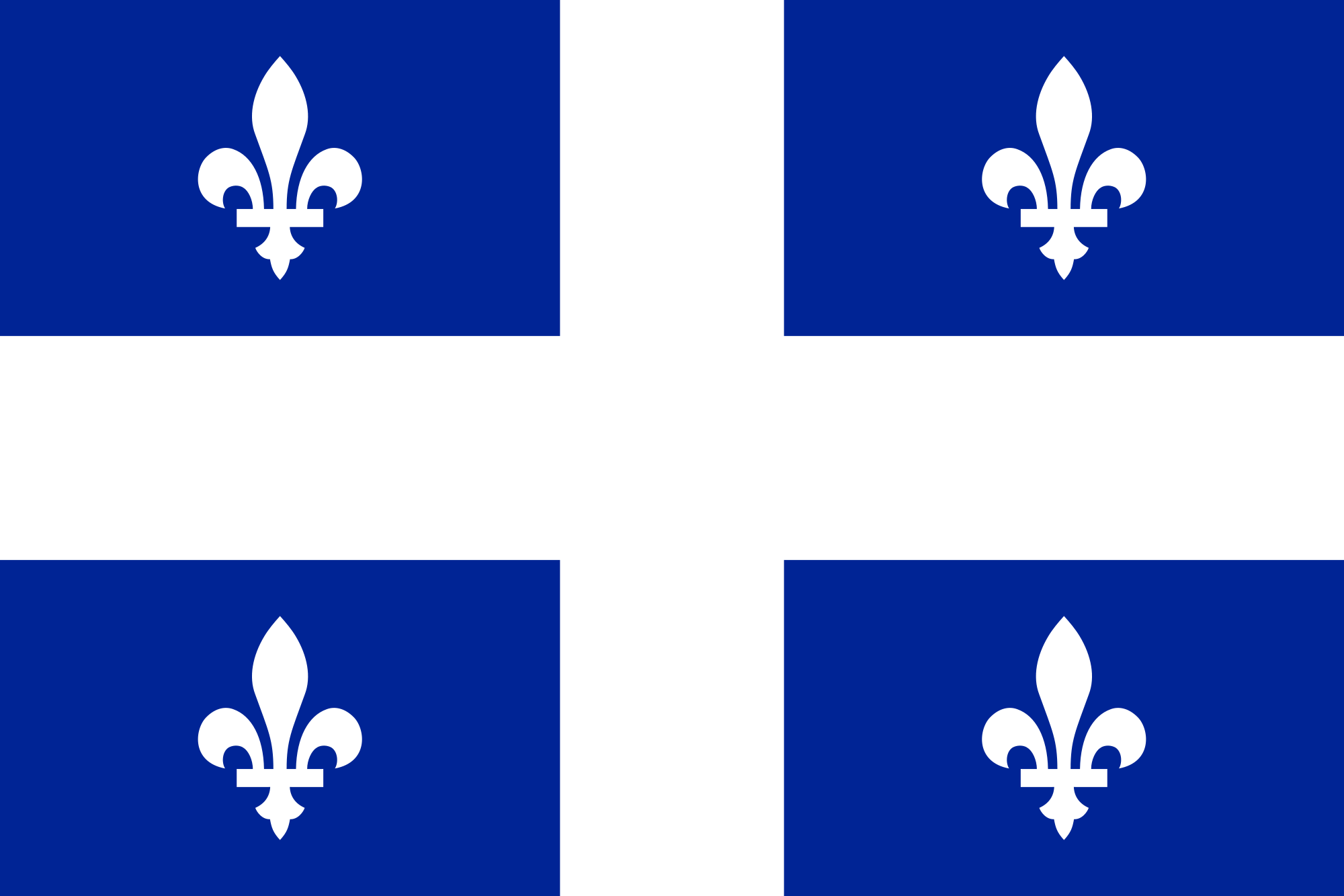 Quebec Official Government Flags