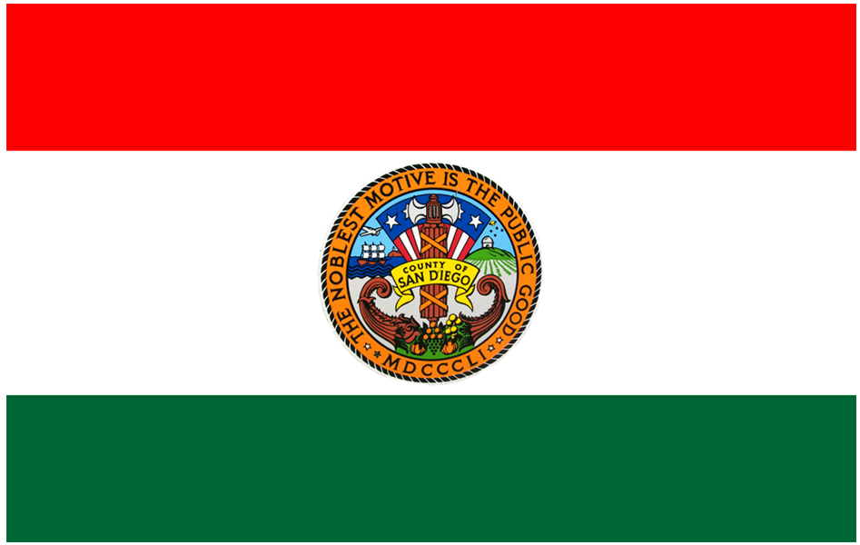 San Diego County CA Flags