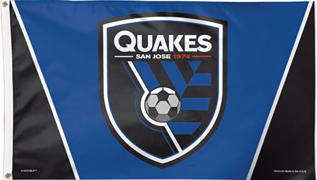 San Jose Earthquakes Soccer Team Flags Officially licensed 3x5 feet