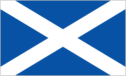 Scotland Flag with Cross