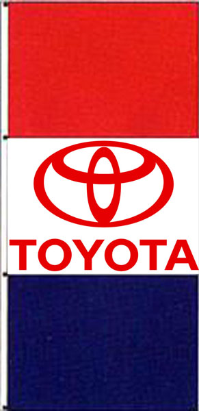 Toyota Car Dealers drape flags at Flagsexpo.com