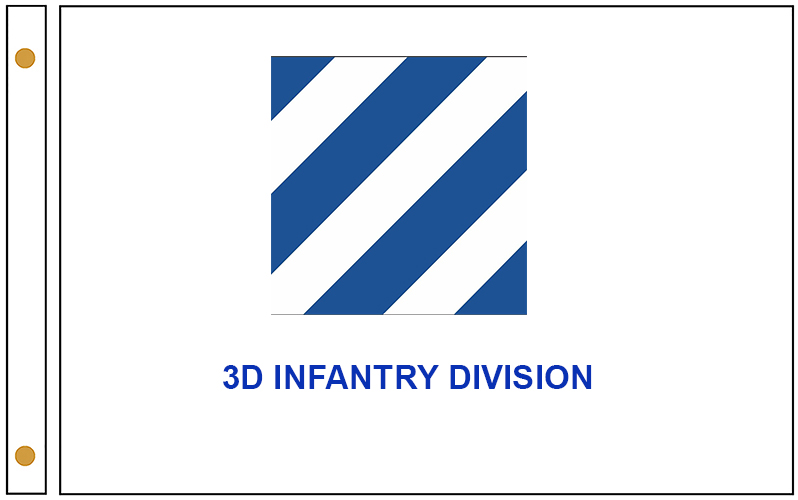 US Army 3rd Infantry Division White Flags 
