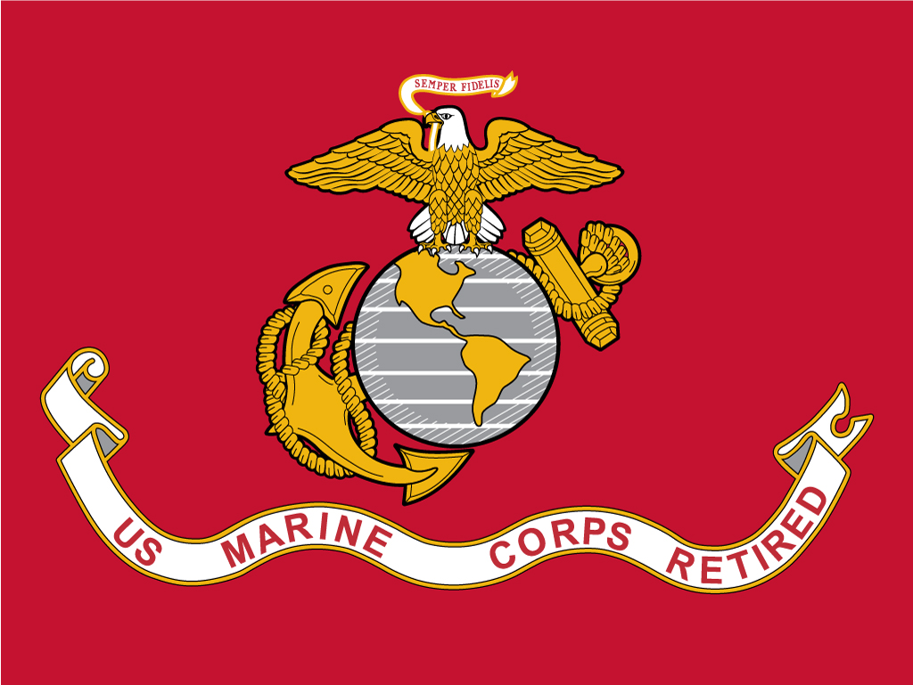 US Marine Corps Retired Flags