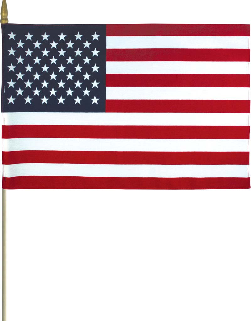 US Mounted Flags