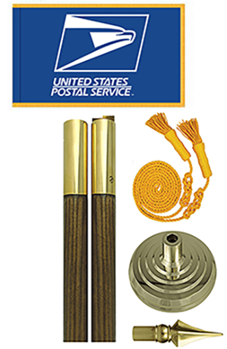 US Postal Service Presentation Flag Sets are made in USA. USPS