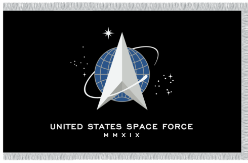 US Space Force Indoor Flags
