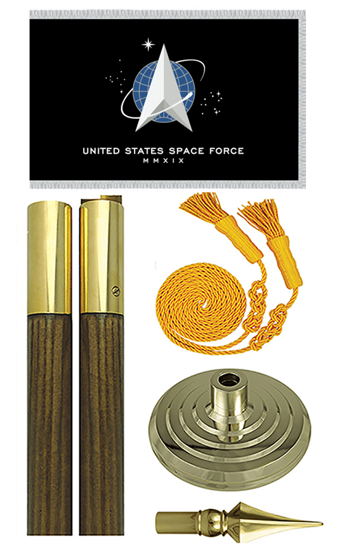 US Space Force Presentation Flag Set 