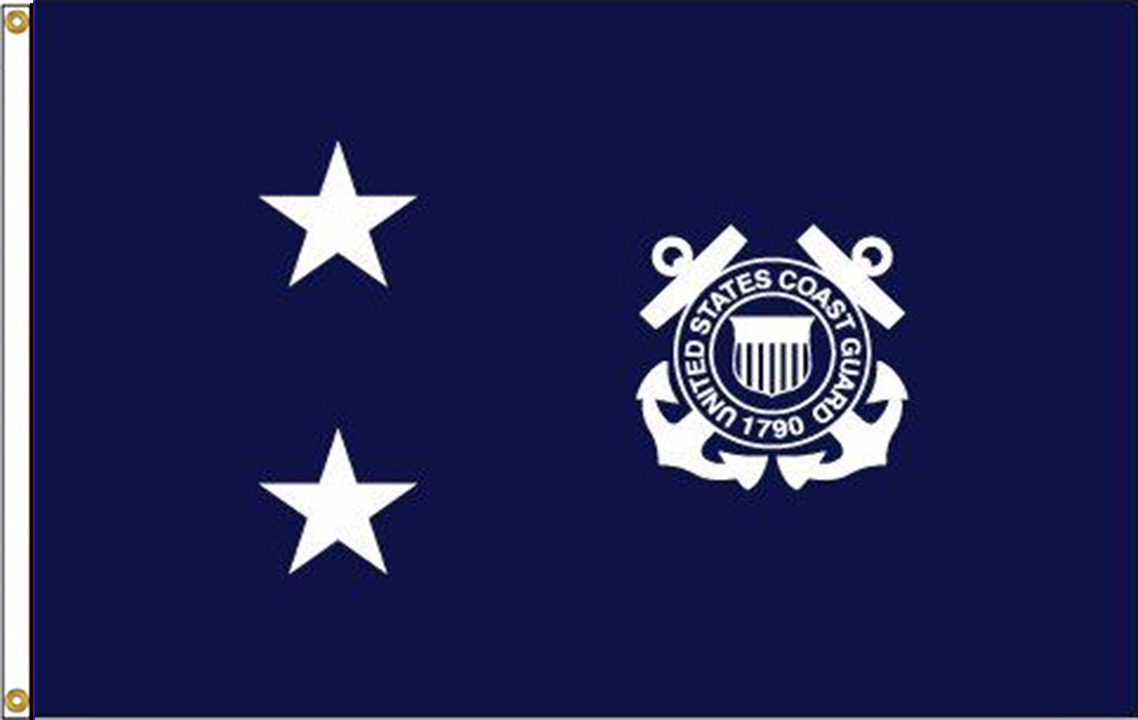 USCG Rear Admiral Upper Half Flags